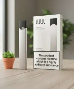 Juul Rechargeable Pod Device with USB Charger (Silver)