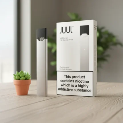 Juul Rechargeable Pod Device with USB Charger (Silver)