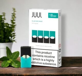  Glacier Mint E-Liquid Juul Pods – 18 Mg 200 Puffs (4 Pcs)