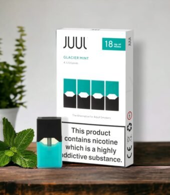  Glacier Mint E-Liquid Juul Pods – 18 Mg 200 Puffs (4 Pcs)