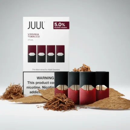 Virginia Tobacco Pods by Juul 5%Nicotine 50mg 200 Puffs (4 Pcs)