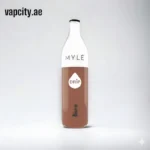 MYLÉ Drip Bano disposable device with 2500 puffs and 2 percent nicotine strength, smooth banana-inspired flavor