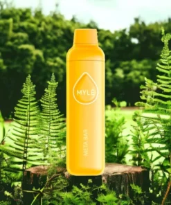 MYLE Meta Bar Mega Melon disposable vape with 2500 puffs and 50mg nicotine strength, juicy melon flavor