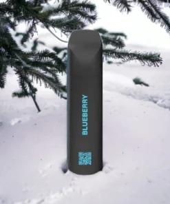 MYLÉ Micro Bar Blueberry disposable device with 1500 puffs and 2 percent nicotine strength, sweet and juicy blueberry flavor