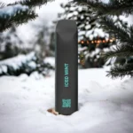 MYLÉ Micro Bar Iced Mint disposable device with 1500 puffs and 2 percent nicotine strength, refreshing mint flavor with icy menthol