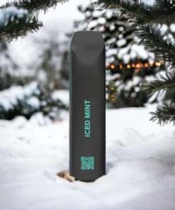 MYLÉ Micro Bar Iced Mint disposable device with 1500 puffs and 2 percent nicotine strength, refreshing mint flavor with icy menthol