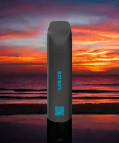 MYLÉ Micro Bar Los Ice disposable device with 1500 puffs and 2 percent nicotine strength, fruity flavor with icy menthol