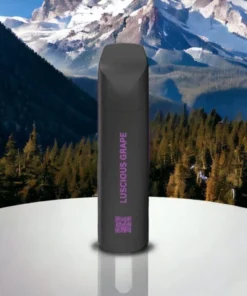 MYLÉ Micro Bar Luscious Grape disposable device with 1500 puffs and 2 percent nicotine strength, sweet and juicy grape flavor