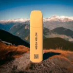 MYLÉ Micro Bar Mega Melon disposable device with 1500 puffs and 2 percent nicotine strength, juicy melon flavor
