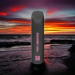 MYLÉ Micro Bar Pink Lemonade disposable device with 1500 puffs and 2 percent nicotine strength, sweet and tangy lemonade flavor