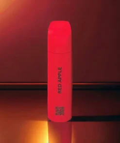 MYLÉ Micro Bar Red Apple disposable device with 1500 puffs and 2 percent nicotine strength, sweet and crisp red apple flavor