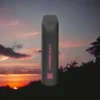 MYLÉ Micro Bar Strawberry Slushy disposable device with 1500 puffs and 2 percent nicotine strength, sweet and icy strawberry flavor