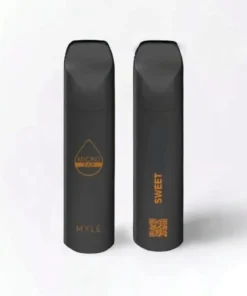 MYLÉ Micro Bar Sweet Tobacco disposable device with 1500 puffs and 2 percent nicotine strength, rich and smooth tobacco flavor with sweet undertones