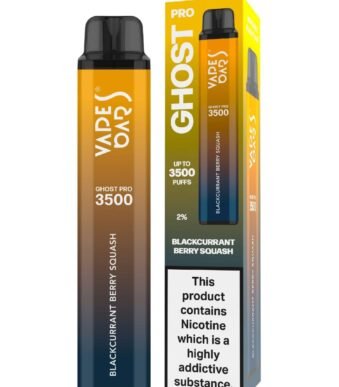 Vapes Bars Ghost Pro Blackcurrant Berry Squash 3500 Puffs
