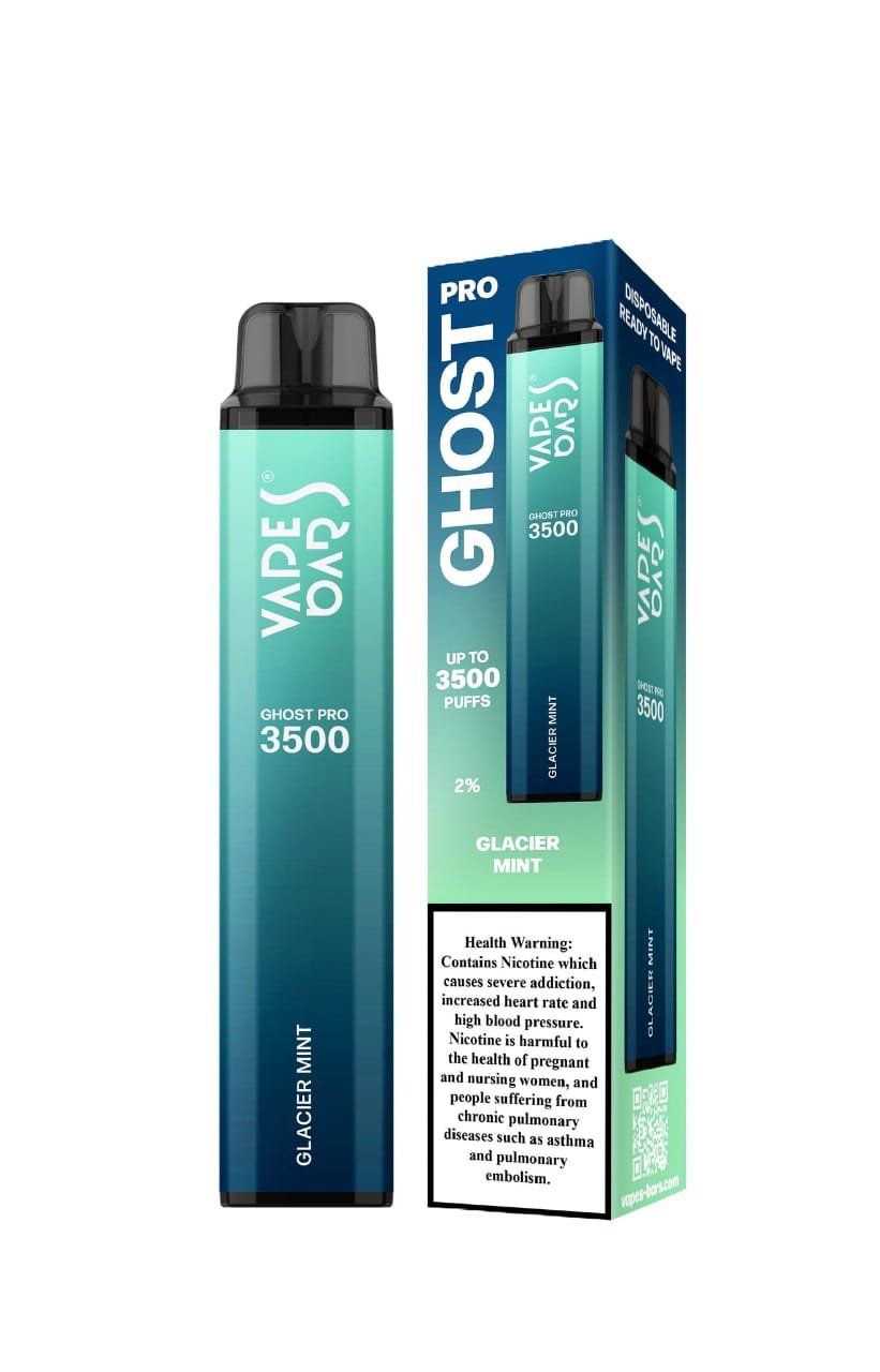 Glacier Mint 20mg 3500 Puffs by Vapes Bars Ghost Pro Vapes Bars Ghost Pro Glacier Mint
