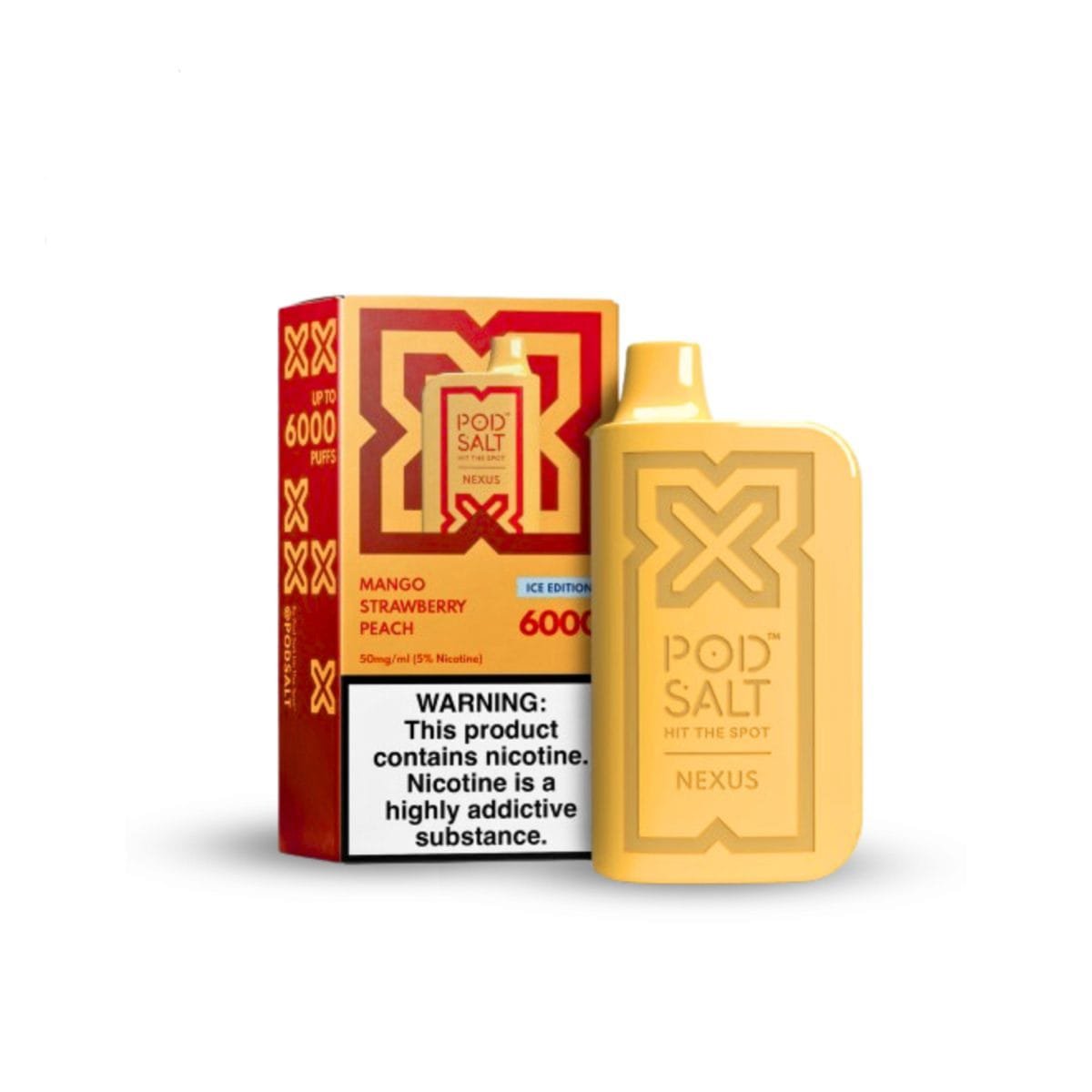 Nexus Mango Strawberry Peach 2%nicotine 6000 Puffs Nexus Mango Strawberry Peach 2%nicotine 6000 Puffs