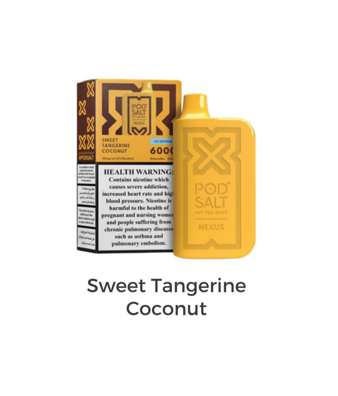 Nexus Sweet Tangerine Coconut 2%nicotine 6000 Puffs Nexus Sweet Tangerine Coconut 2%nicotine 6000 Puffs