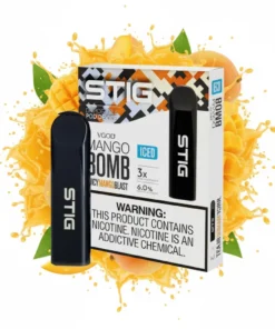 VGOD STIG Iced Mango Bomb Pack of 3 Disposable Pod Device 6% in Dubai
