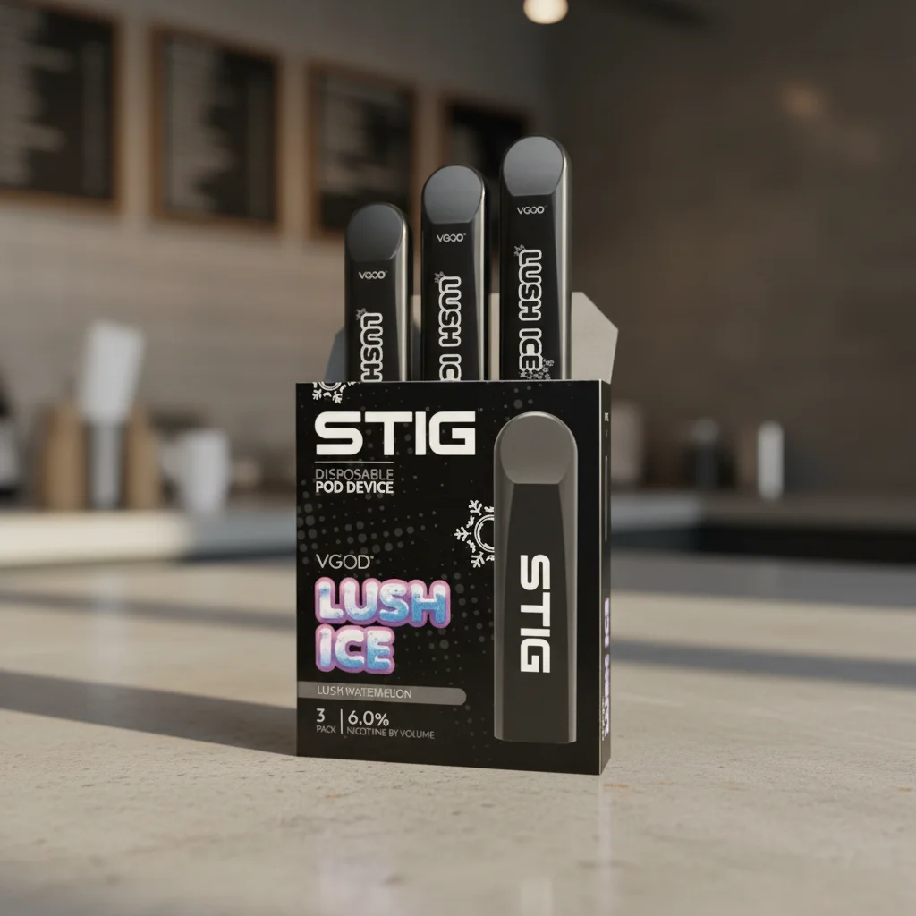 VGOD STIG Lush Ice Pack of 3 Disposable Pod Device 6% in Dubai VGOD STIG Lush Ice Pack of 3 Disposable Pod Device 6% in Dubai