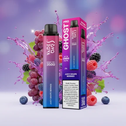 Vape Bar Ghost Pro Juicy Grape Berries 20mg 3500 Puffs