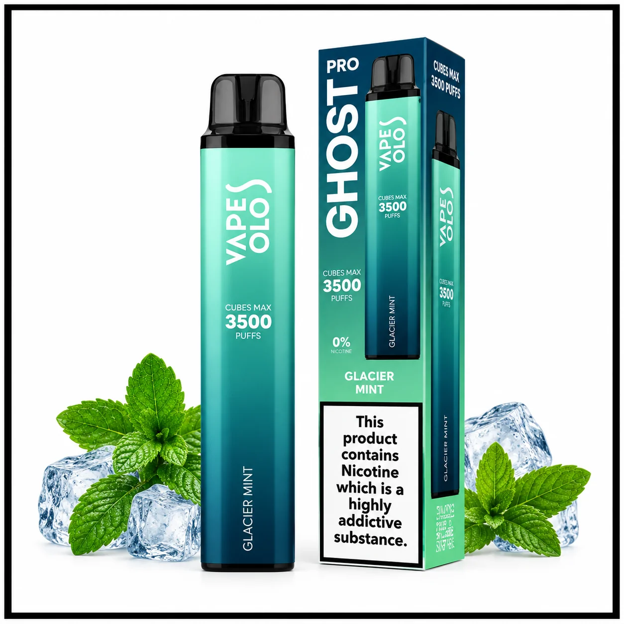 Vapes Bars Ghost Pro Glacier Mint – 3500 Puffs Disposable Vape 1 Vapes Bars Ghost Pro Glacier Mint – 3500 Puffs Disposable Vape