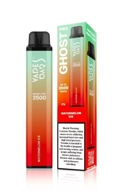 Watermelon Ice 20mg 3500 Puffs by Vapes Bars Ghost Pro