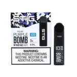 Stig Disposable Iced Purple Bomb VGOD pod device with icy grape berry flavor and prefilled e‑liquid