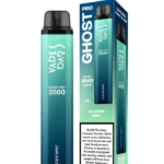 Vapes Bars Ghost Pro Glacier Mint disposable vape 20 mg nicotine with 3500 puffs for cool and refreshing flavor