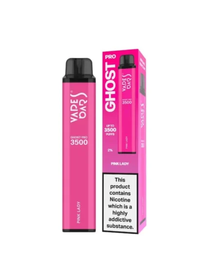 Vapes Bars Ghost Pro Pink Lady disposable vape 20 mg nicotine with 3500 puffs for sweet fruity flavor