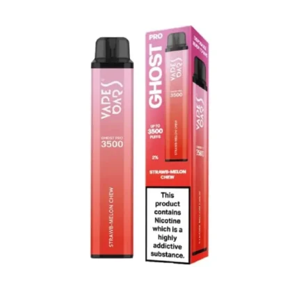 Vapes Bars Ghost Pro Strawberry Melon Chew disposable vape 20 mg nicotine with 3500 puffs for sweet fruity flavor