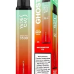 Vapes Bars Ghost Pro Watermelon Ice disposable vape 20 mg nicotine with 3500 puffs for sweet and refreshing watermelon menthol flavor