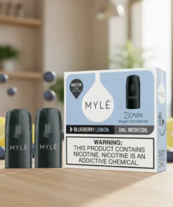 Myle Meta V5 Blueberry Lemon Pods disposable magnetic pack of two (2)