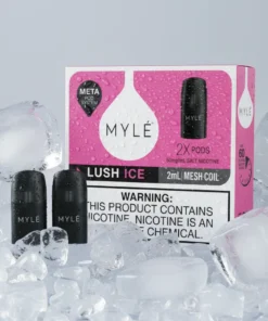 Myle V5 Lush Ice Meta Pods pack of two (2) disposable magnetic