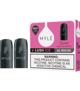 Myle V5 Lush Ice Meta Pods pack of two (2) disposable magnetic