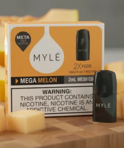 Myle V5 Mega Melon Meta Pods pack of two (2) disposable magnetic
