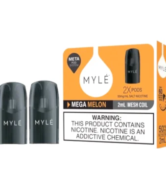 Myle V5 Mega Melon Meta Pods pack of two (2) disposable magnetic