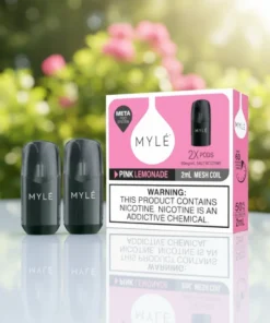 Myle V5 Pink Lemonade Meta Pods pack of two (2) disposable magnetic