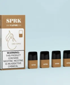 SPARK VAPOR Iced Coffee Pod Pre filled Disposable (Pack of 4)