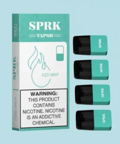 SPARK VAPOR Iced Mint Pod Pre filled Disposable (Pack of 4)