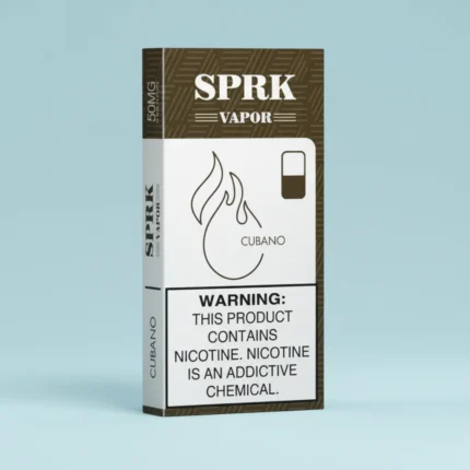 SPRK VAPOR Cubano Pod Pre filled Disposable (Pack of 4)