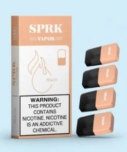 SPRK VAPOR Peach Pod Pre filled Disposable (Pack of 4)