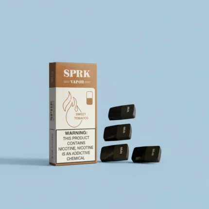 SPRK VAPOR Sweet Tobacco Pod Pre filled Disposable (Pack of 4)