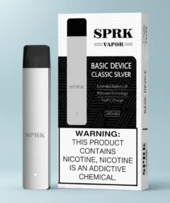 Spark Vapor Device Classic Silver prefilled disposable in UAE