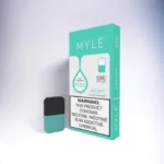 Iced Mint Myle4 disposable pod with 50mg nicotine strength, refreshing mint flavor, long-lasting puffs
