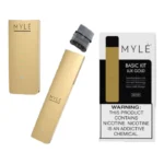 Myle V4 Lux Gold rechargeable vape device with sleek design and smooth vaping experience