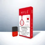 Myle V4 Red Apple disposable pods with 50mg nicotine strength, sweet and crisp red apple flavor, smooth vaping experience
