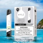 Myle V5 Elite White Meta disposable pod device with sleek design and smooth vaping experience