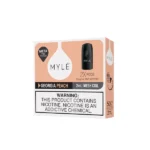 Myle V5 Georgia Peach Fruit disposable magnetic pods, pack of 2, juicy peach flavor with smooth vaping experience