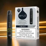 Myle V5 Jet Black Meta disposable pod device with sleek black design and smooth vaping experience