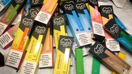 Many Disposable Vapes scattered arround